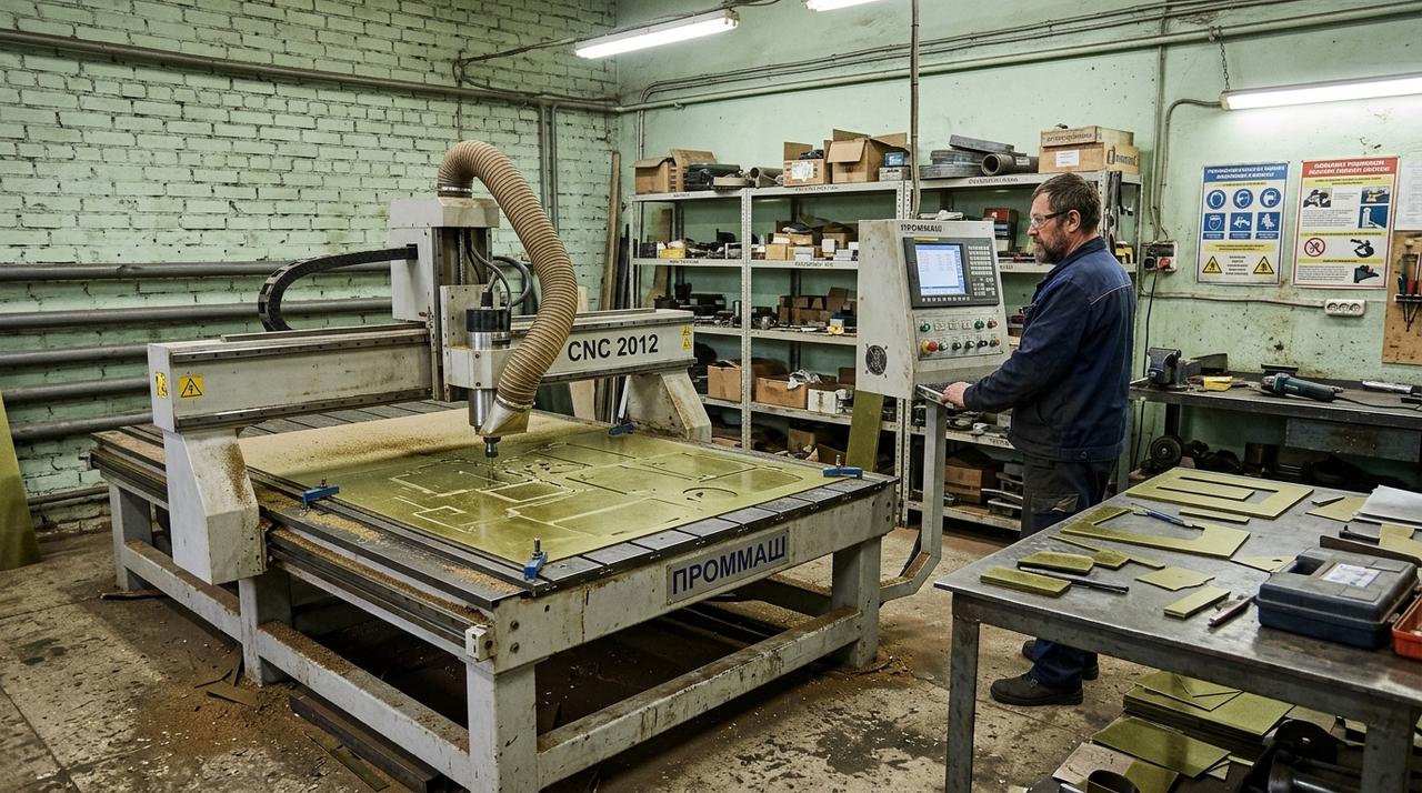 Фрезеровка миканита на ЧПУ-станке