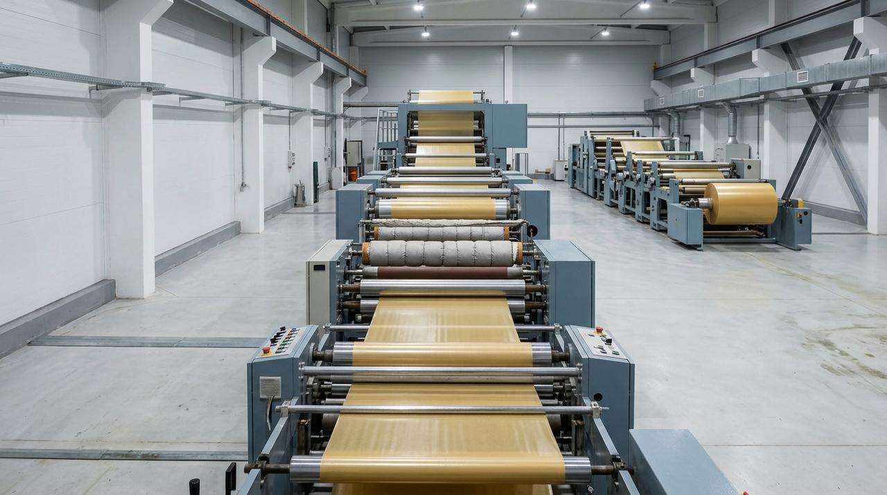 Линия производства слюдопласта — бумагоделательная машина